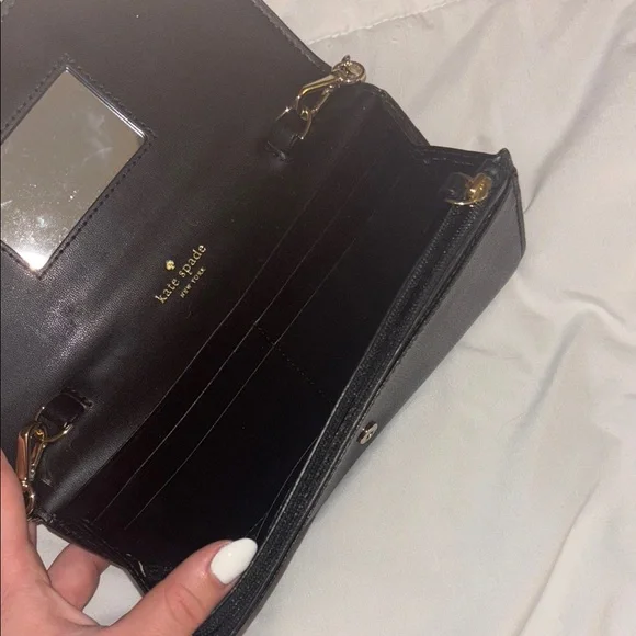 Kate Spade Black Glitter Clutch Bag - Picture 4 of 4